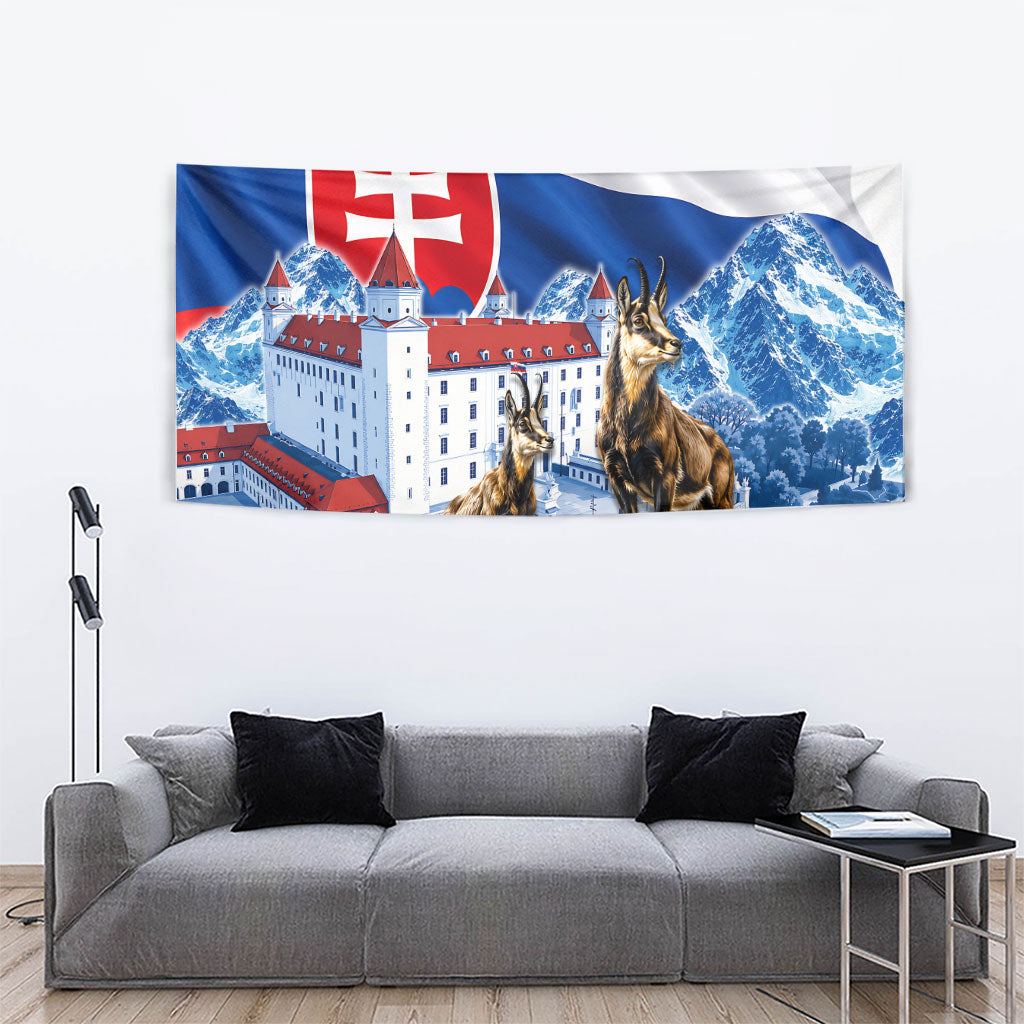 Slovakia Where Eagles Fly Tapestry Bratislava Castle Chamois Eagle Patriotism