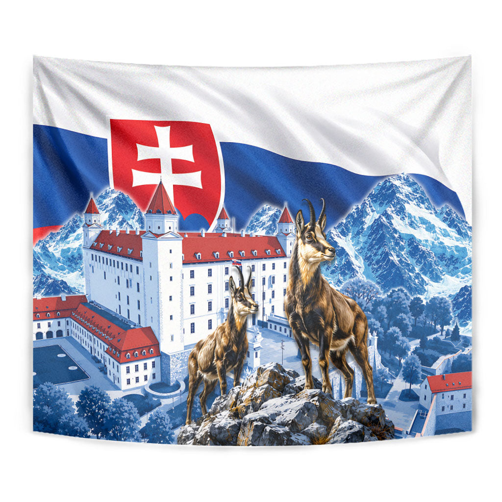 Slovakia Where Eagles Fly Tapestry Bratislava Castle Chamois Eagle Patriotism