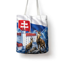 Slovakia Where Eagles Fly Tote Bag Bratislava Castle Chamois Eagle Patriotism