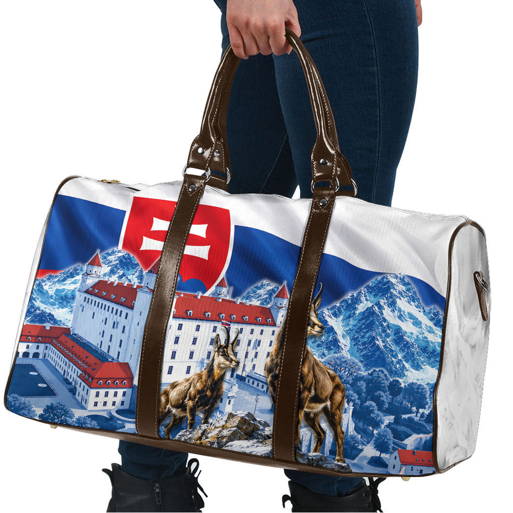 Slovakia Where Eagles Fly Travel Bag Bratislava Castle Chamois Eagle Patriotism