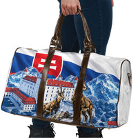 Slovakia Where Eagles Fly Travel Bag Bratislava Castle Chamois Eagle Patriotism
