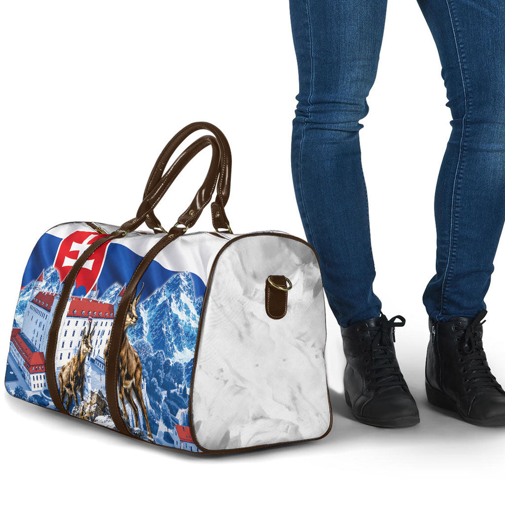 Slovakia Where Eagles Fly Travel Bag Bratislava Castle Chamois Eagle Patriotism