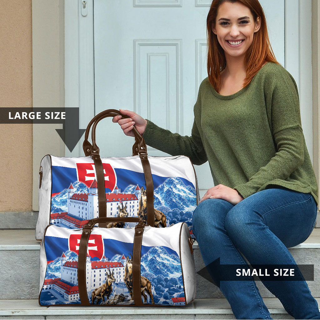 Slovakia Where Eagles Fly Travel Bag Bratislava Castle Chamois Eagle Patriotism