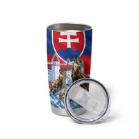 Slovakia Where Eagles Fly Tumbler Cup Bratislava Castle Chamois Eagle Patriotism