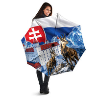 Slovakia Where Eagles Fly Umbrella Bratislava Castle Chamois Eagle Patriotism