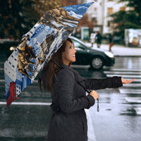 Slovakia Where Eagles Fly Umbrella Bratislava Castle Chamois Eagle Patriotism