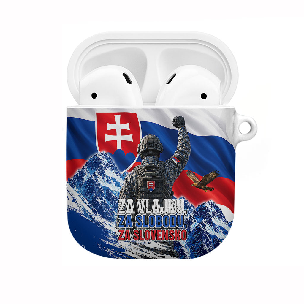 Slovakia Military Freedom AirPods Case Fighter Jets Soldier Eagle Mountain