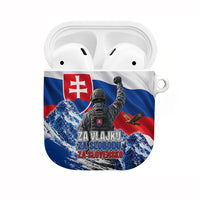 Slovakia Military Freedom AirPods Case Fighter Jets Soldier Eagle Mountain