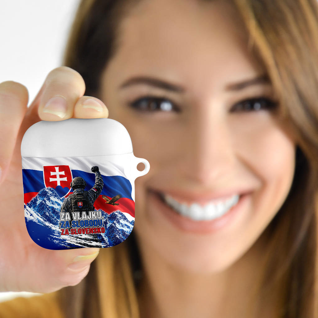 Slovakia Military Freedom AirPods Case Fighter Jets Soldier Eagle Mountain