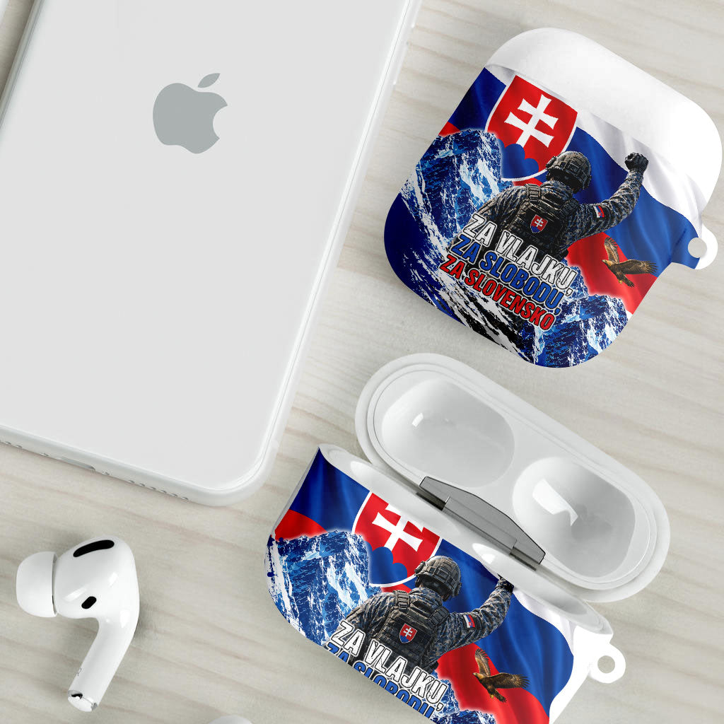 Slovakia Military Freedom AirPods Case Fighter Jets Soldier Eagle Mountain