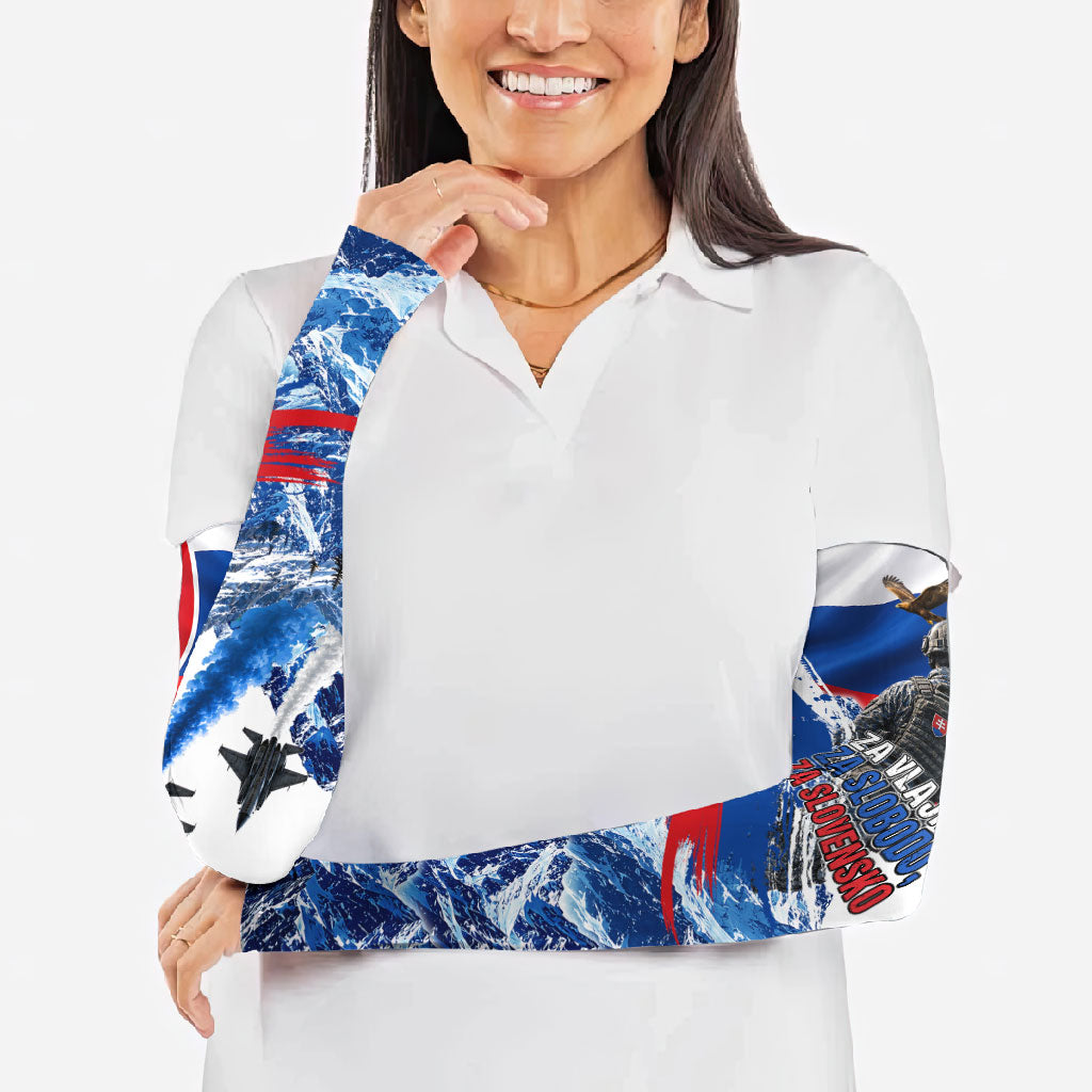 Slovakia Military Freedom Arm Sleeves Fighter Jets Soldier Eagle Mountain