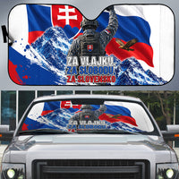 Slovakia Military Freedom Auto Sun Shade Fighter Jets Soldier Eagle Mountain