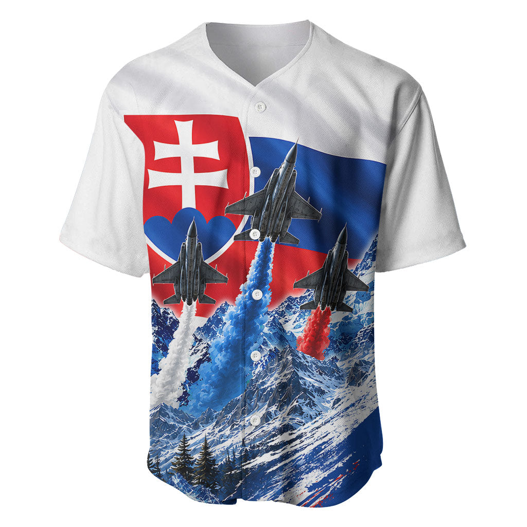 Slovakia Military Freedom Baseball Jersey Fighter Jets Soldier Eagle Mountain