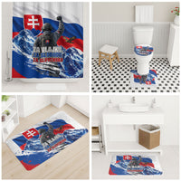 Slovakia Military Freedom Bathroom Set Fighter Jets Soldier Eagle Mountain