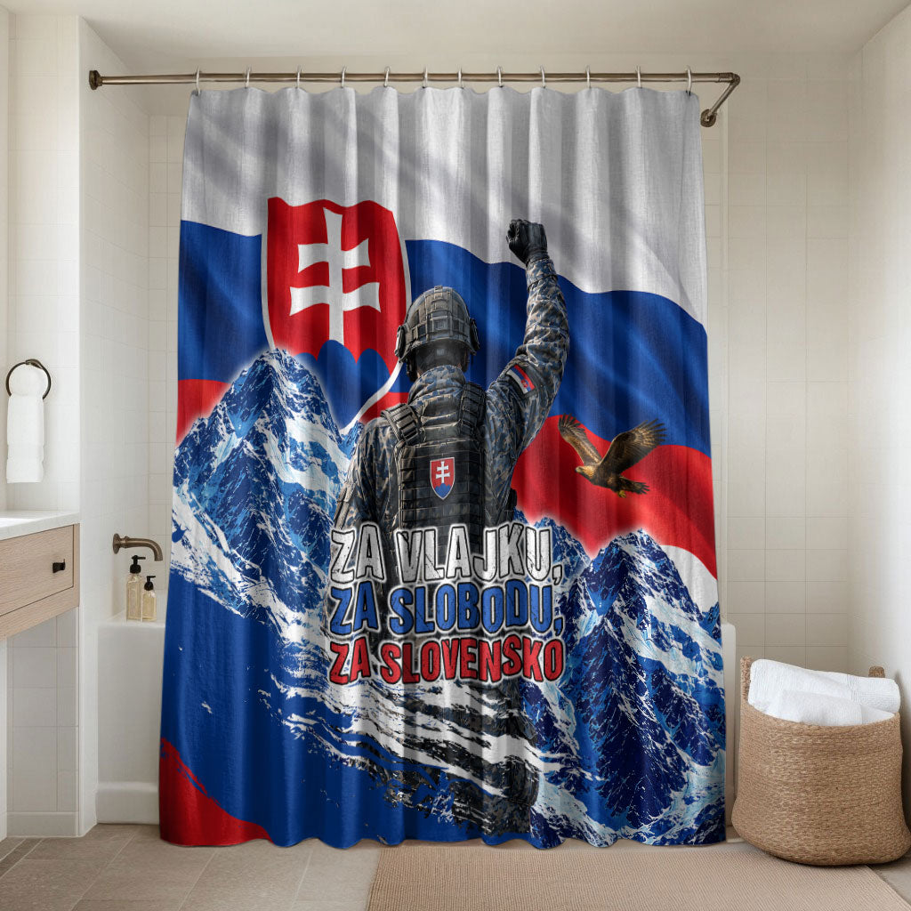 Slovakia Military Freedom Bathroom Set Fighter Jets Soldier Eagle Mountain