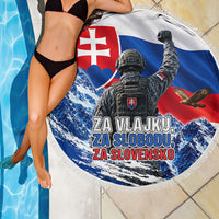 Slovakia Military Freedom Beach Blanket Fighter Jets Soldier Eagle Mountain