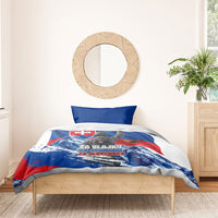 Slovakia Military Freedom Bedding Set Fighter Jets Soldier Eagle Mountain