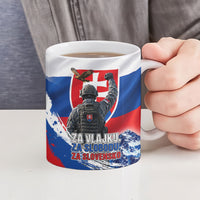 Slovakia Military Freedom Ceramic Mug Fighter Jets Soldier Eagle Mountain