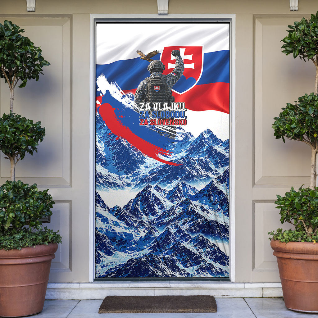 Slovakia Military Freedom Door Cover Fighter Jets Soldier Eagle Mountain