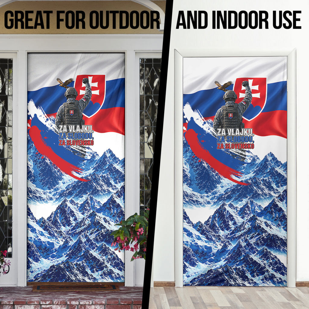 Slovakia Military Freedom Door Cover Fighter Jets Soldier Eagle Mountain