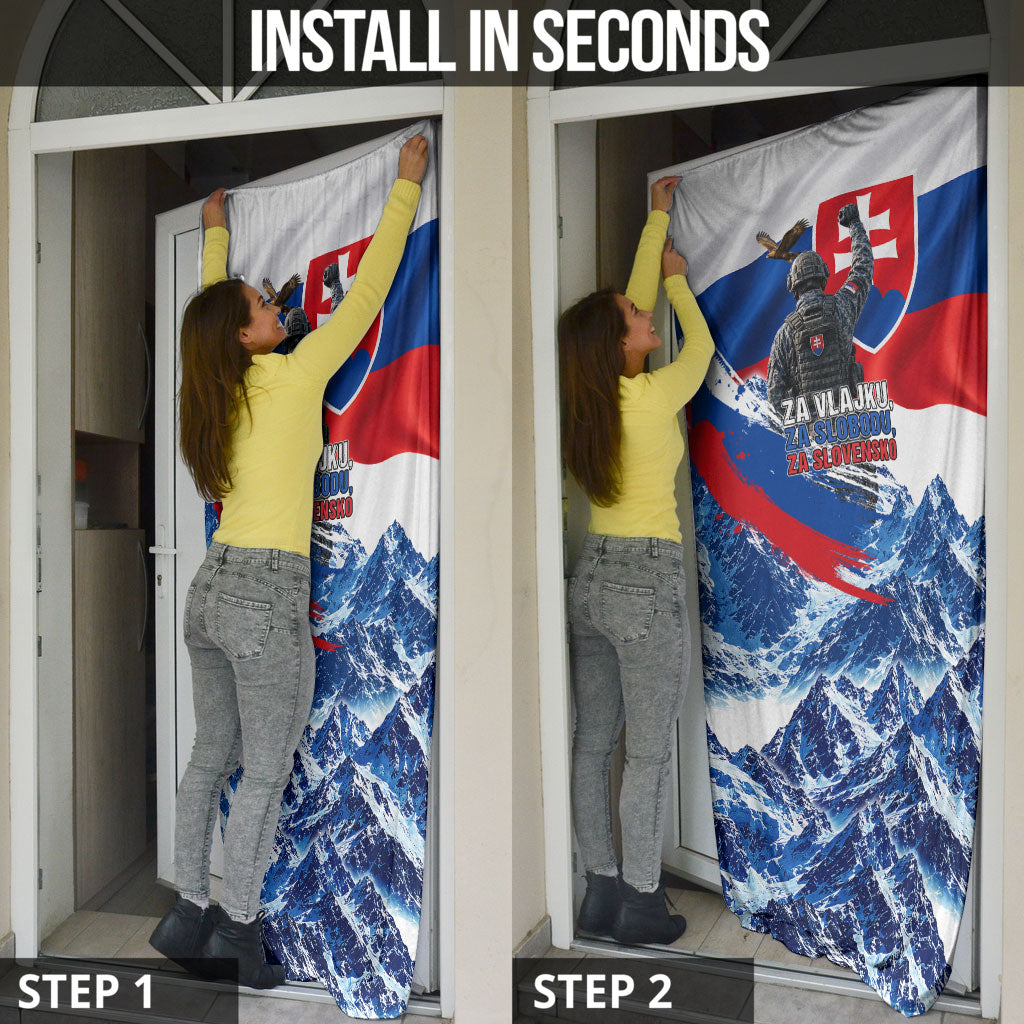 Slovakia Military Freedom Door Cover Fighter Jets Soldier Eagle Mountain