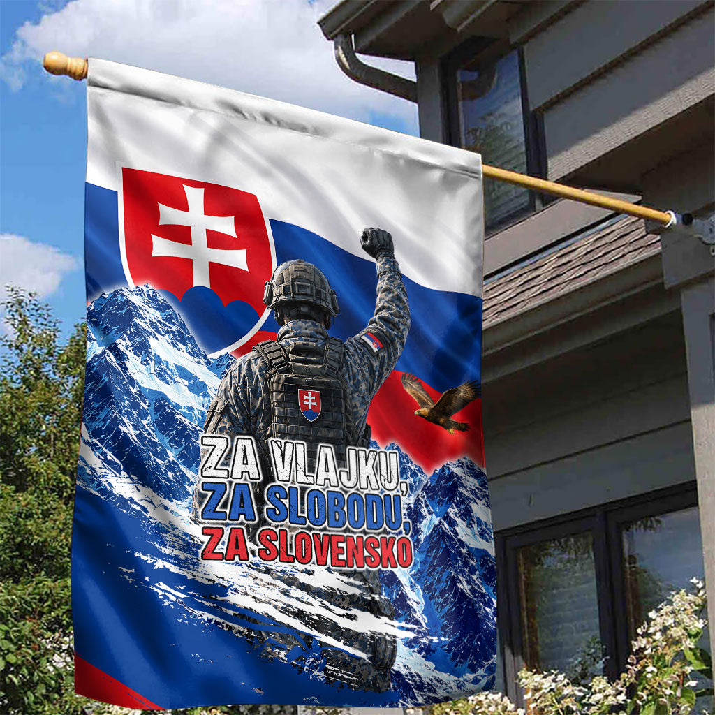 Slovakia Military Freedom Garden Flag Fighter Jets Soldier Eagle Mountain