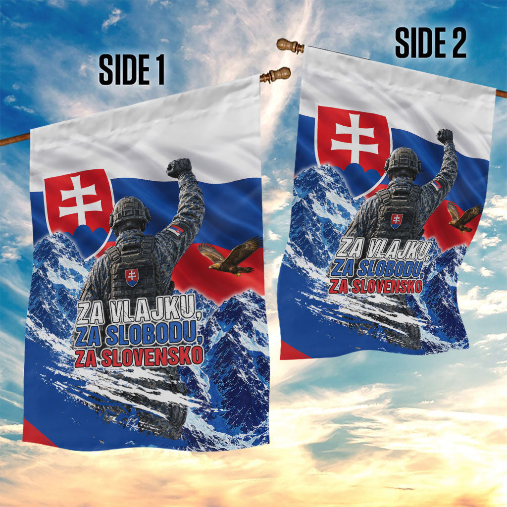 Slovakia Military Freedom Garden Flag Fighter Jets Soldier Eagle Mountain