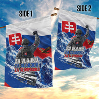 Slovakia Military Freedom Garden Flag Fighter Jets Soldier Eagle Mountain