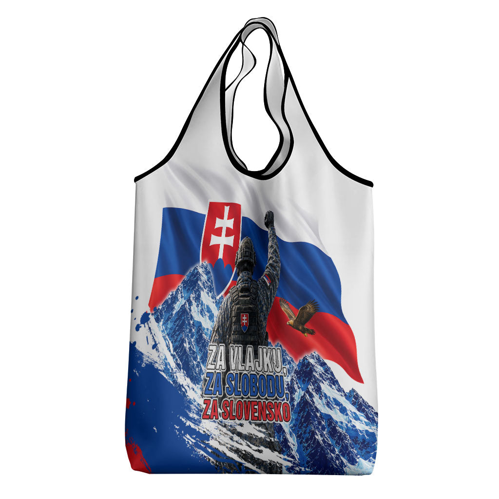 Slovakia Military Freedom Grocery Bag Fighter Jets Soldier Eagle Mountain