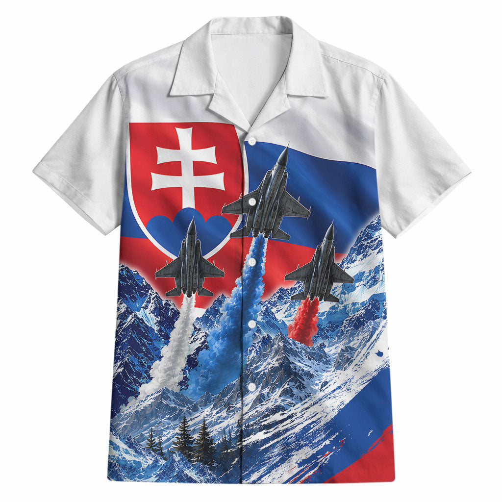 Slovakia Military Freedom Hawaiian Shirt Fighter Jets Soldier Eagle Mountain