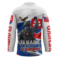 Slovakia Military Freedom Hockey Jersey Fighter Jets Soldier Eagle Mountain