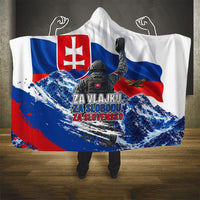 Slovakia Military Freedom Hooded Blanket Fighter Jets Soldier Eagle Mountain
