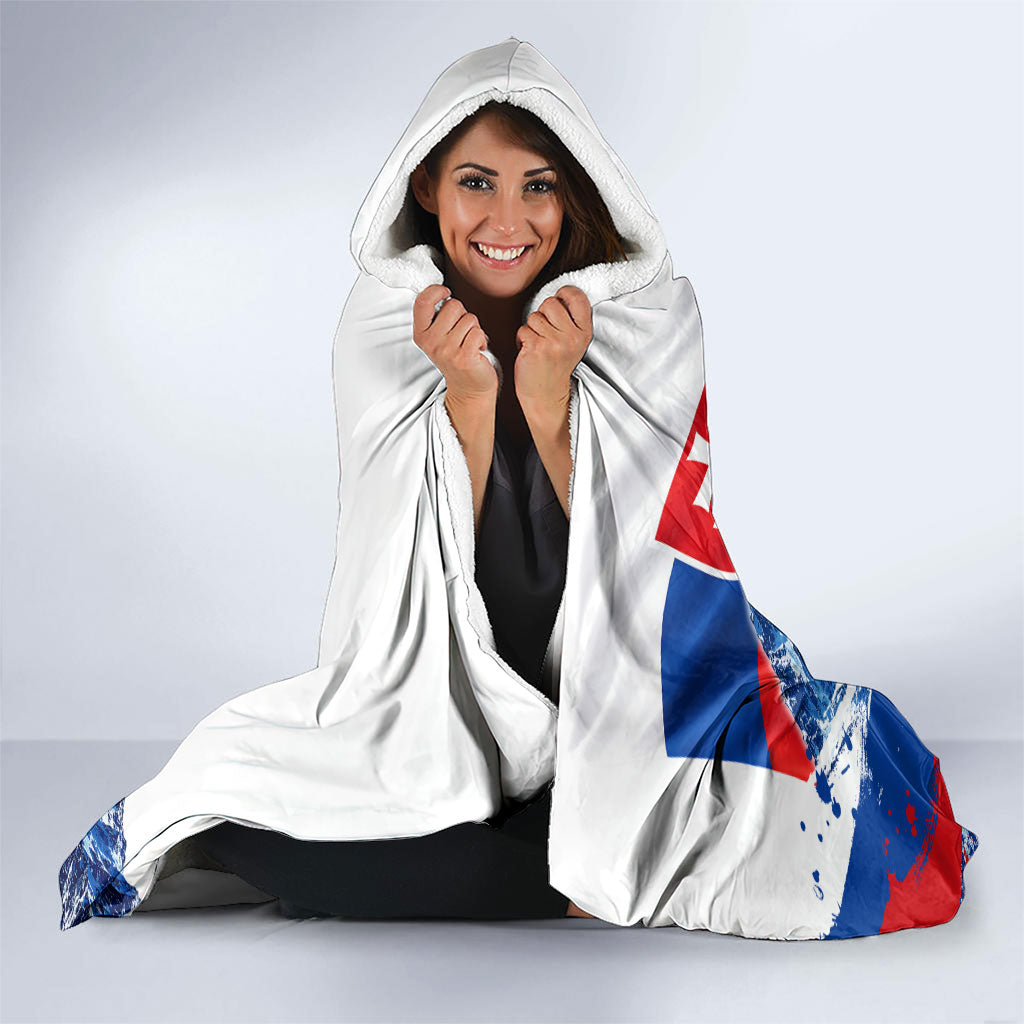Slovakia Military Freedom Hooded Blanket Fighter Jets Soldier Eagle Mountain