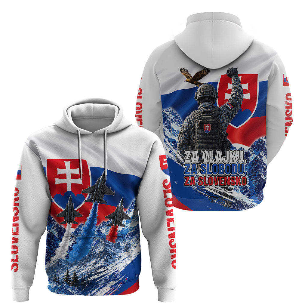 Slovakia Military Freedom Hoodie Fighter Jets Soldier Eagle Mountain