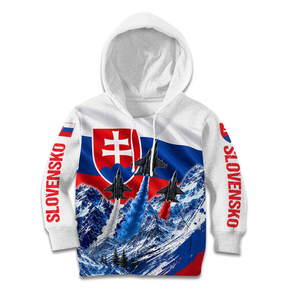 Slovakia Military Freedom Kid Hoodie Fighter Jets Soldier Eagle Mountain