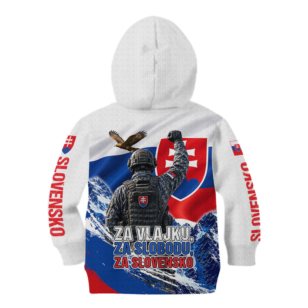 Slovakia Military Freedom Kid Hoodie Fighter Jets Soldier Eagle Mountain