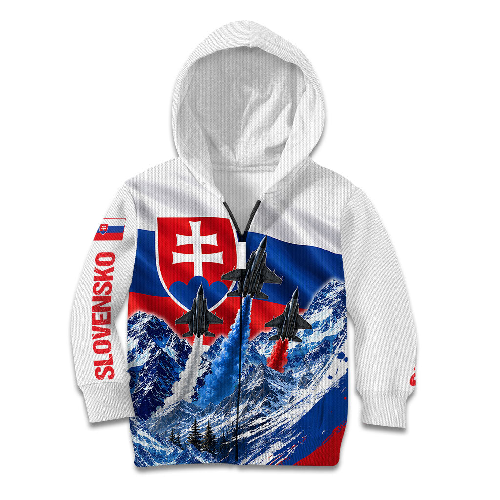 Slovakia Military Freedom Kid Hoodie Fighter Jets Soldier Eagle Mountain