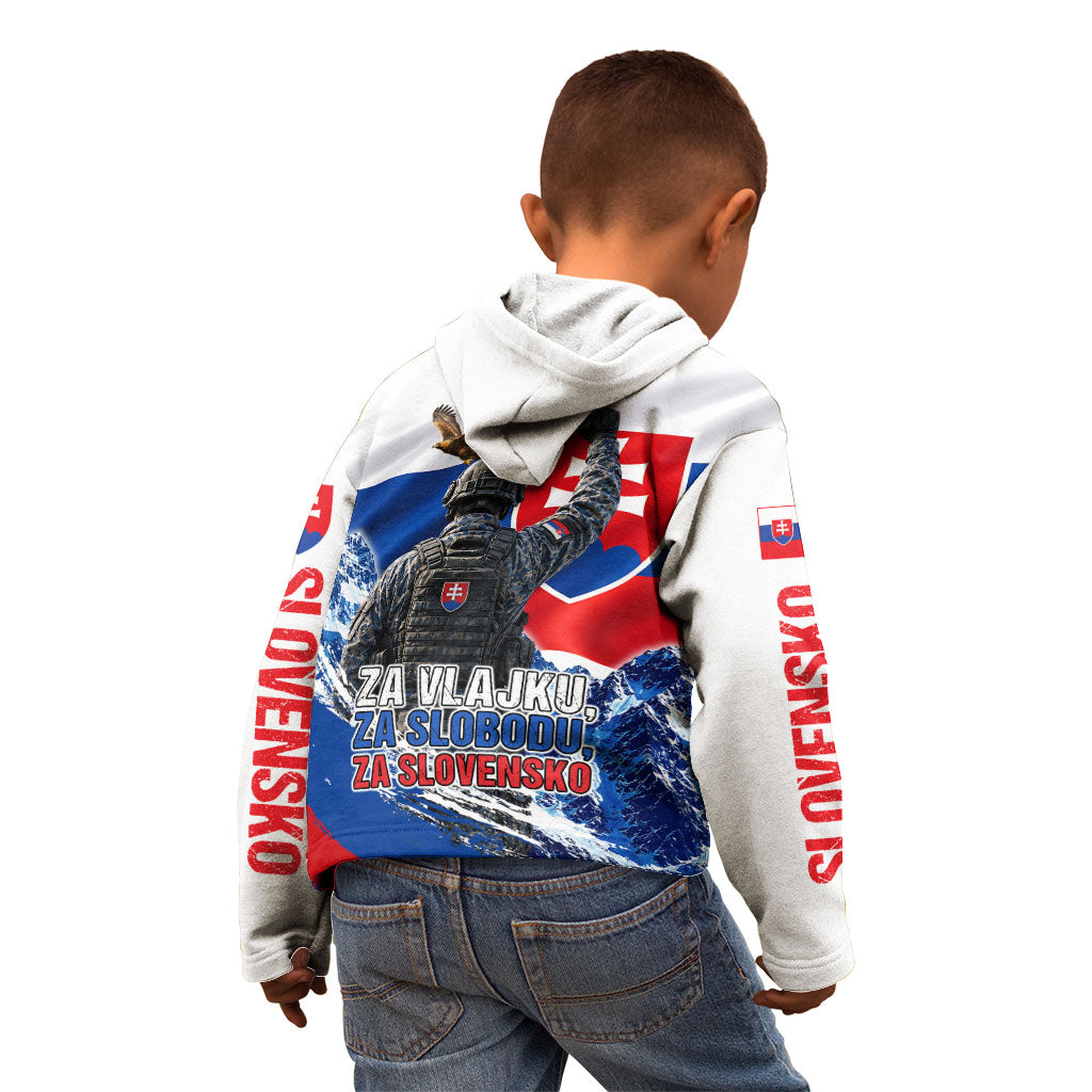 Slovakia Military Freedom Kid Hoodie Fighter Jets Soldier Eagle Mountain