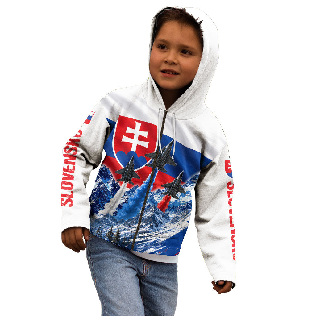 Slovakia Military Freedom Kid Hoodie Fighter Jets Soldier Eagle Mountain