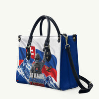 Slovakia Military Freedom Leather Bag Fighter Jets Soldier Eagle Mountain