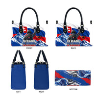 Slovakia Military Freedom Leather Bag Fighter Jets Soldier Eagle Mountain