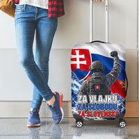 Slovakia Military Freedom Luggage Cover Fighter Jets Soldier Eagle Mountain