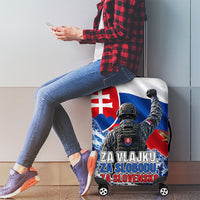 Slovakia Military Freedom Luggage Cover Fighter Jets Soldier Eagle Mountain