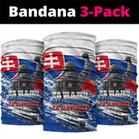 Slovakia Military Freedom Neck Gaiter Fighter Jets Soldier Eagle Mountain