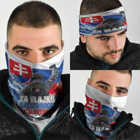 Slovakia Military Freedom Neck Gaiter Fighter Jets Soldier Eagle Mountain