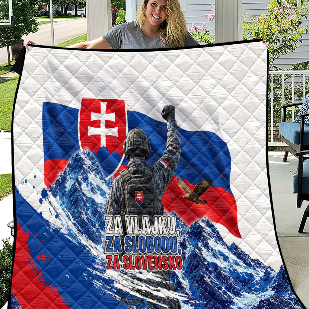 Slovakia Military Freedom Quilt Fighter Jets Soldier Eagle Mountain