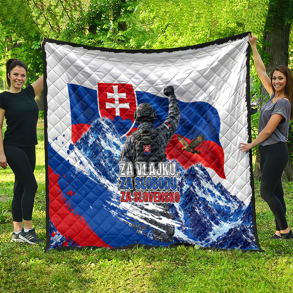 Slovakia Military Freedom Quilt Fighter Jets Soldier Eagle Mountain