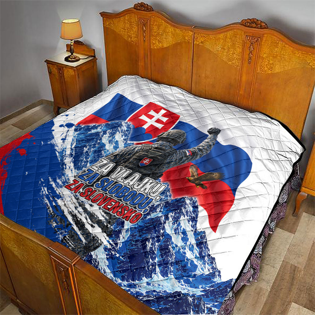 Slovakia Military Freedom Quilt Fighter Jets Soldier Eagle Mountain