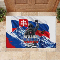 Slovakia Military Freedom Rubber Doormat Fighter Jets Soldier Eagle Mountain