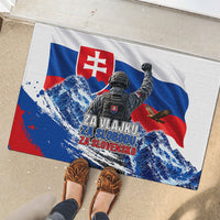 Slovakia Military Freedom Rubber Doormat Fighter Jets Soldier Eagle Mountain